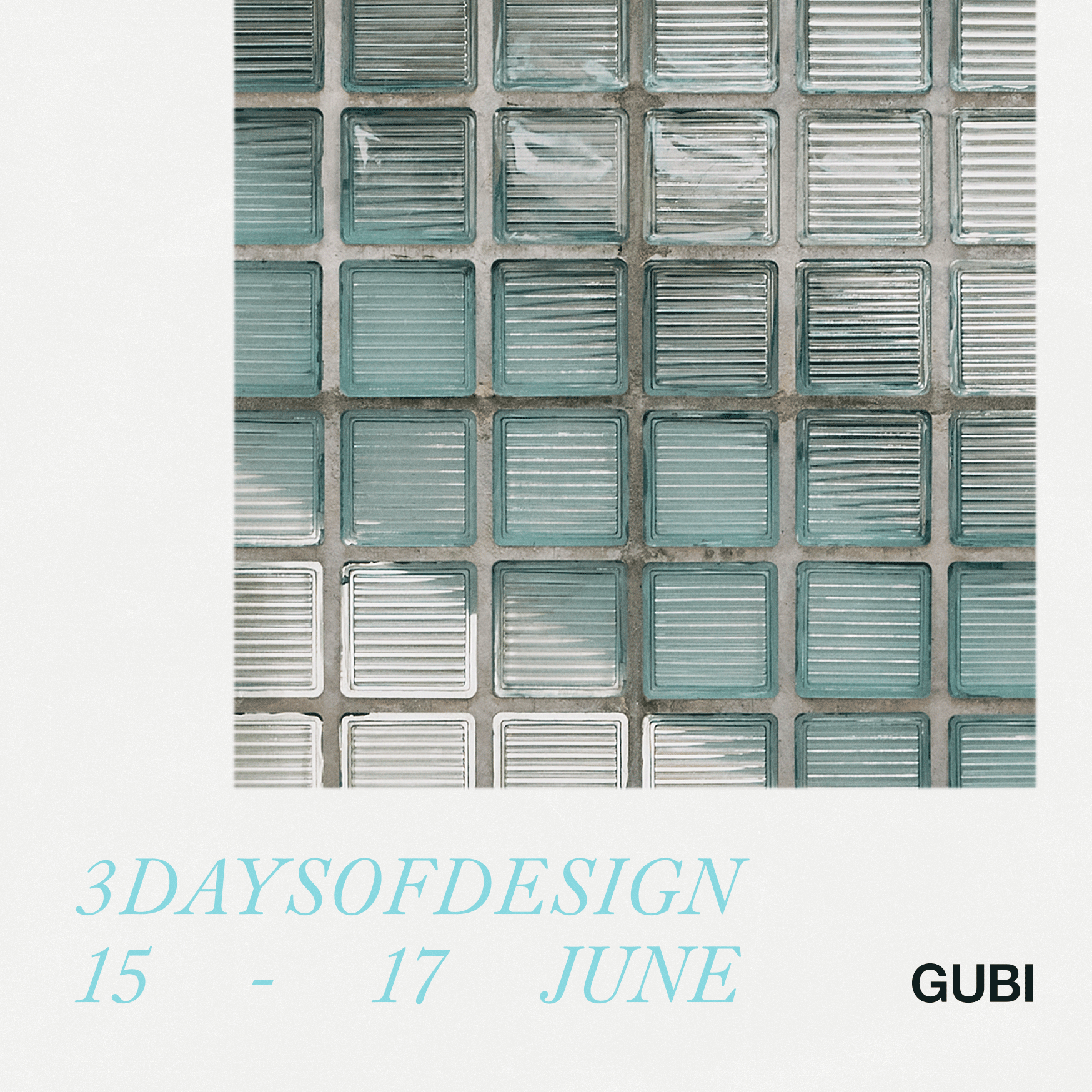 Invitation Gubi 3 days of design 