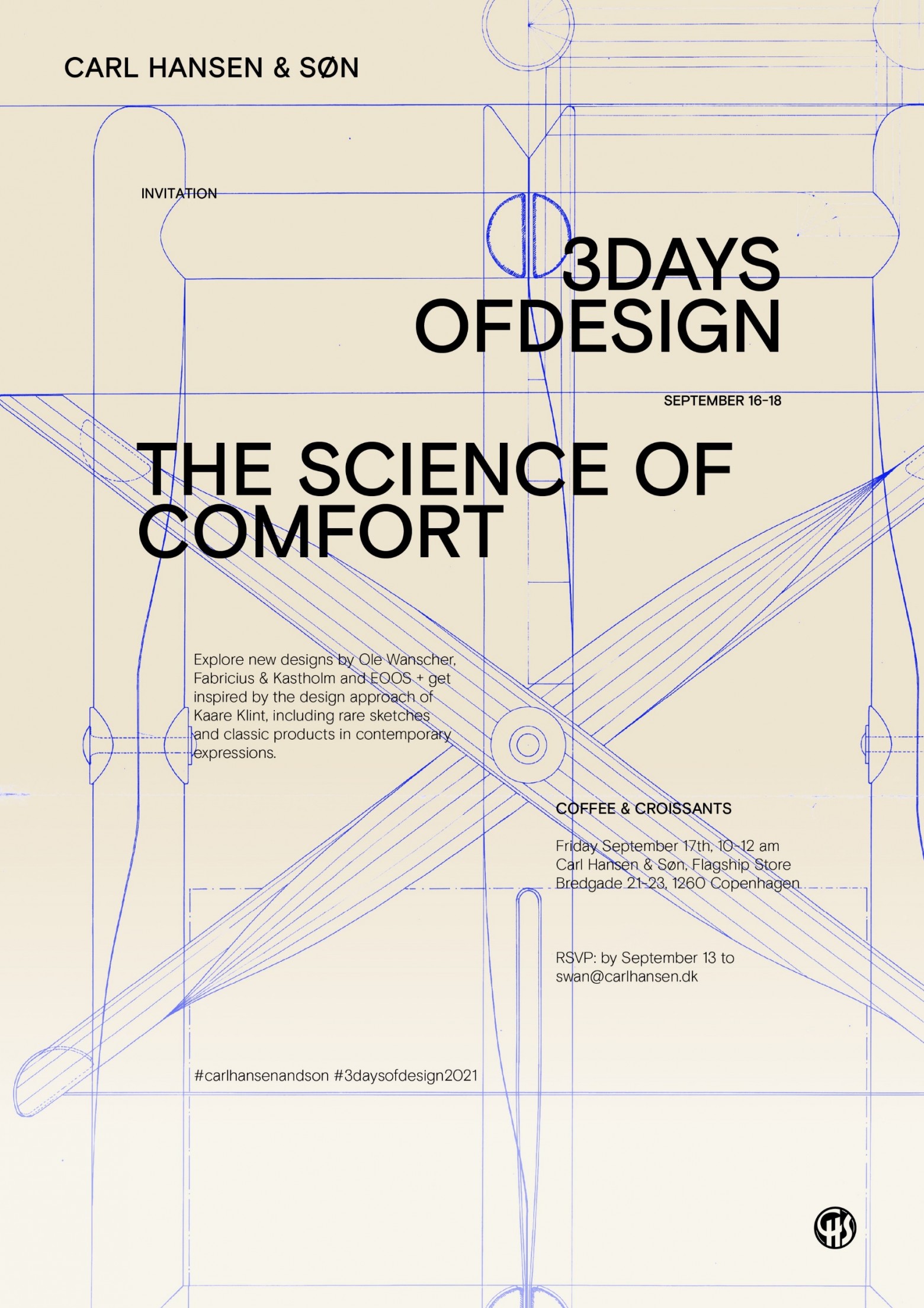 3 Days of Design - Copenhagen - Carl Hansen & Son:  17 September Coffee & Croissants  Victors Design Agency