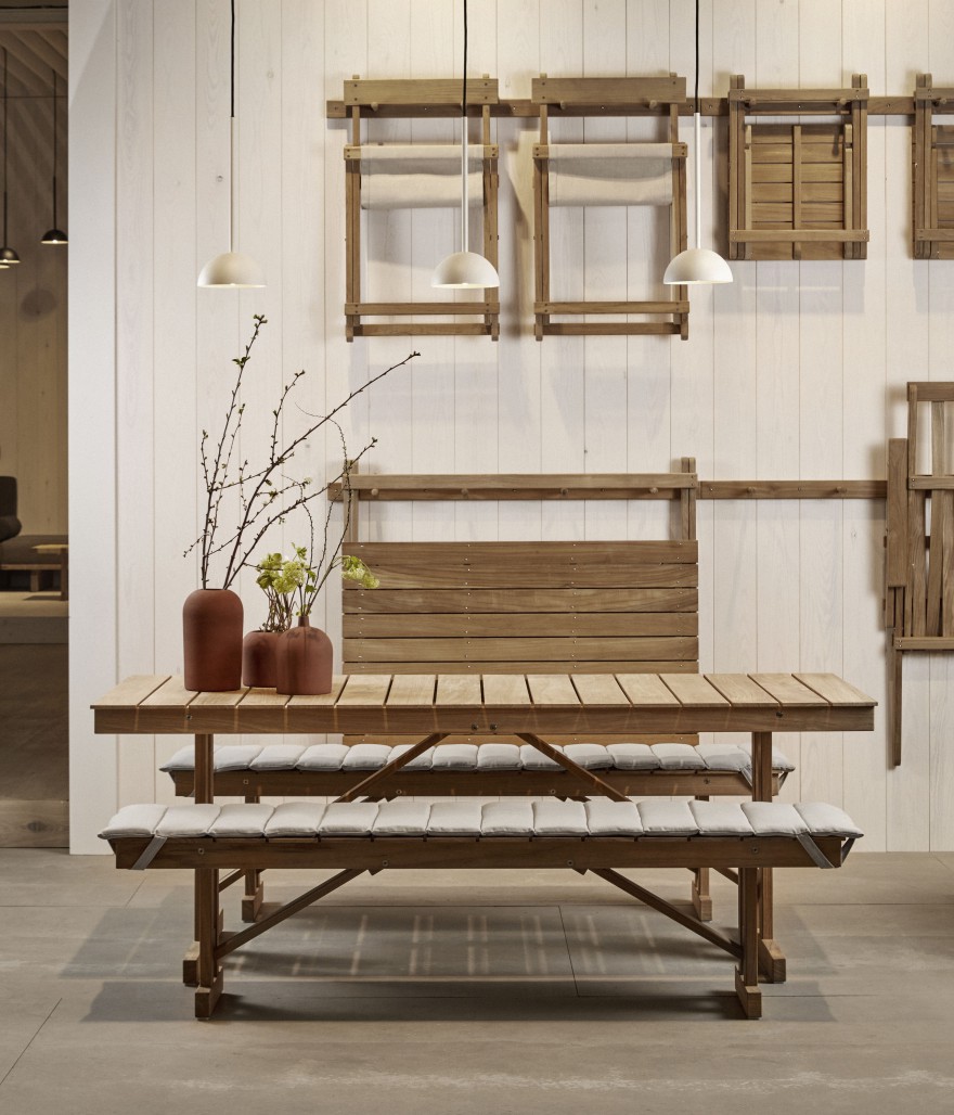 Borge Mogensen outdoor furniture: volledig opplooibaar 