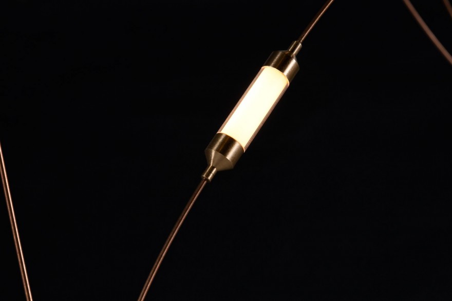Detail van de discrete lampjes 