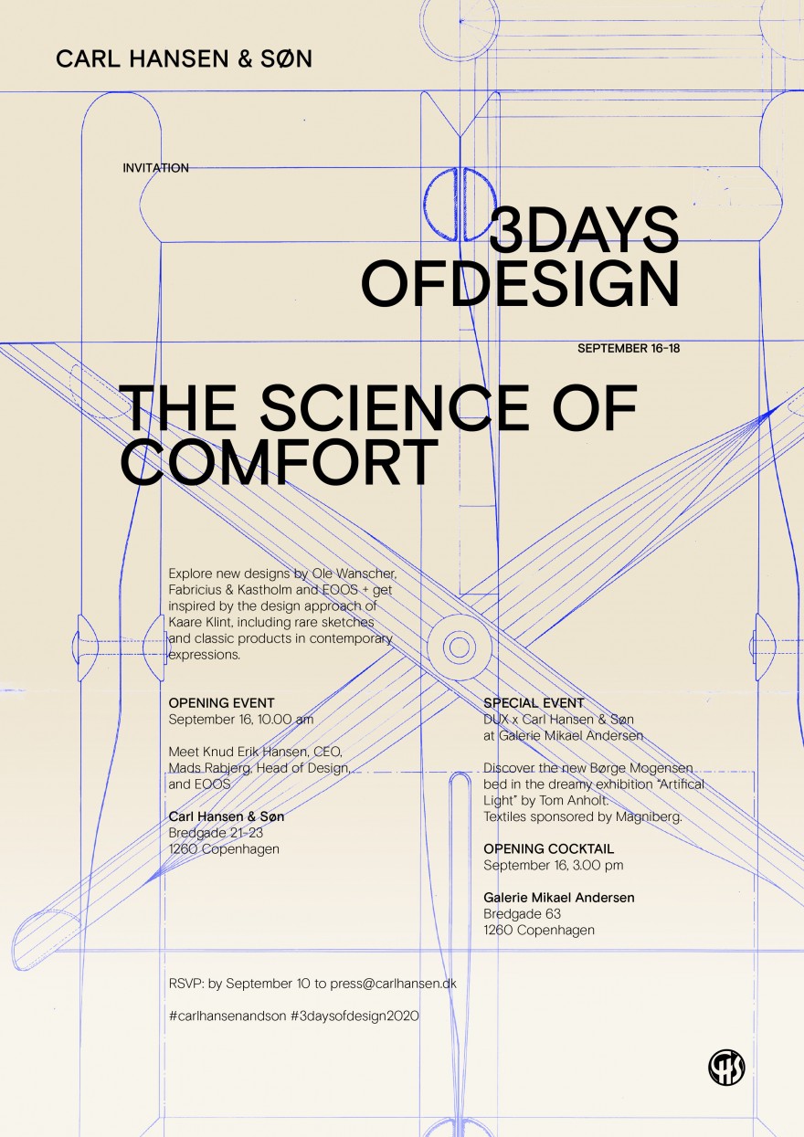 3 Days of Design - Copenhagen - Carl Hansen & Son - Evènement Spécial 16 septembre