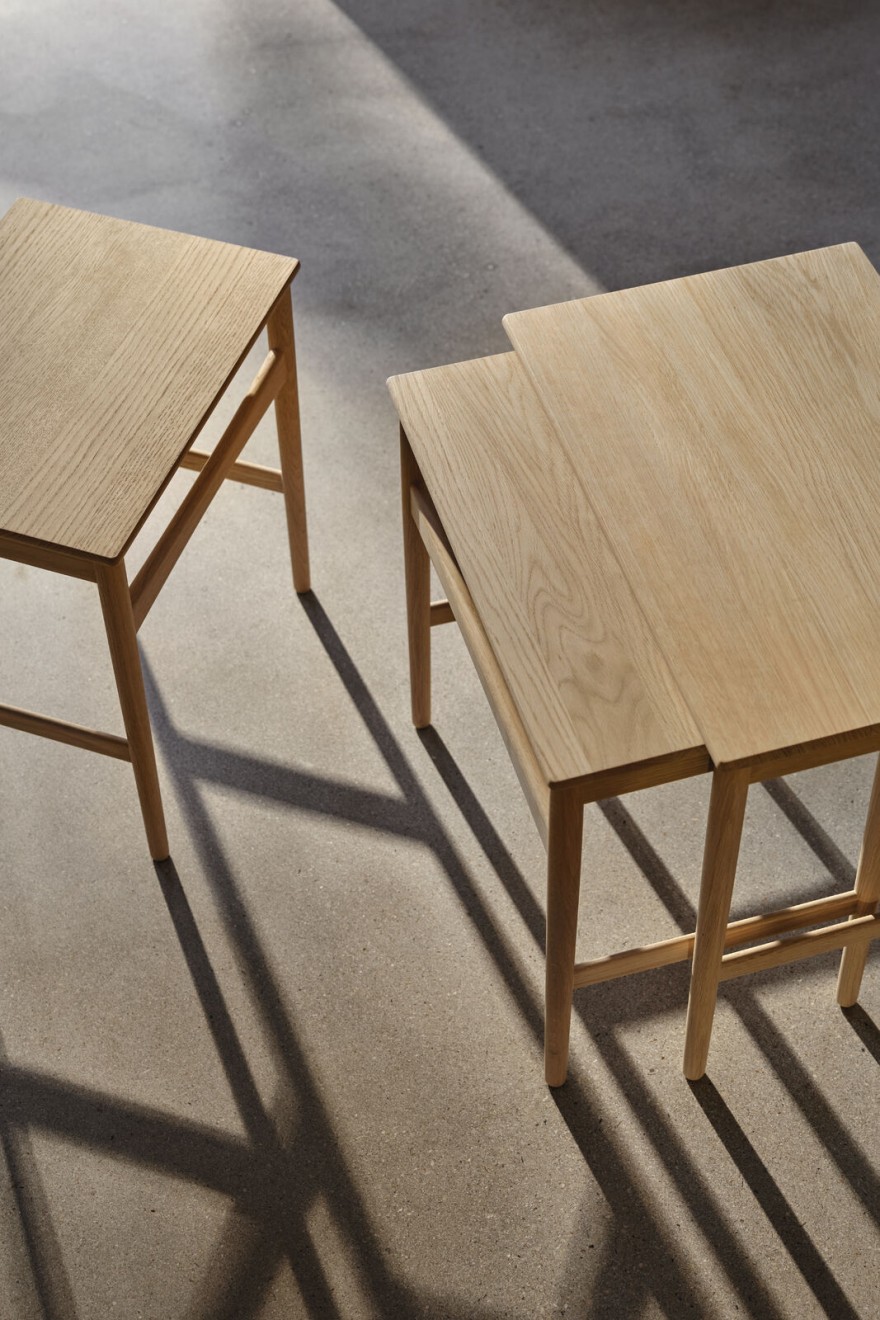 Craftsmanship and FSC(tm) certified wood: the Nesting tables by Hans J. Wegner