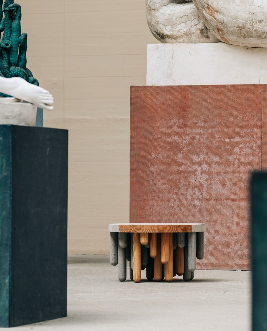 Art table made in Matek by Mater Design 
